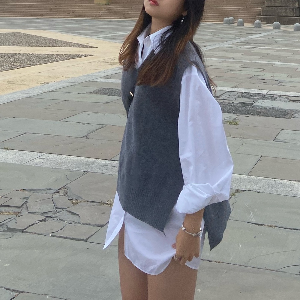 ZARA White Oversize Blouse